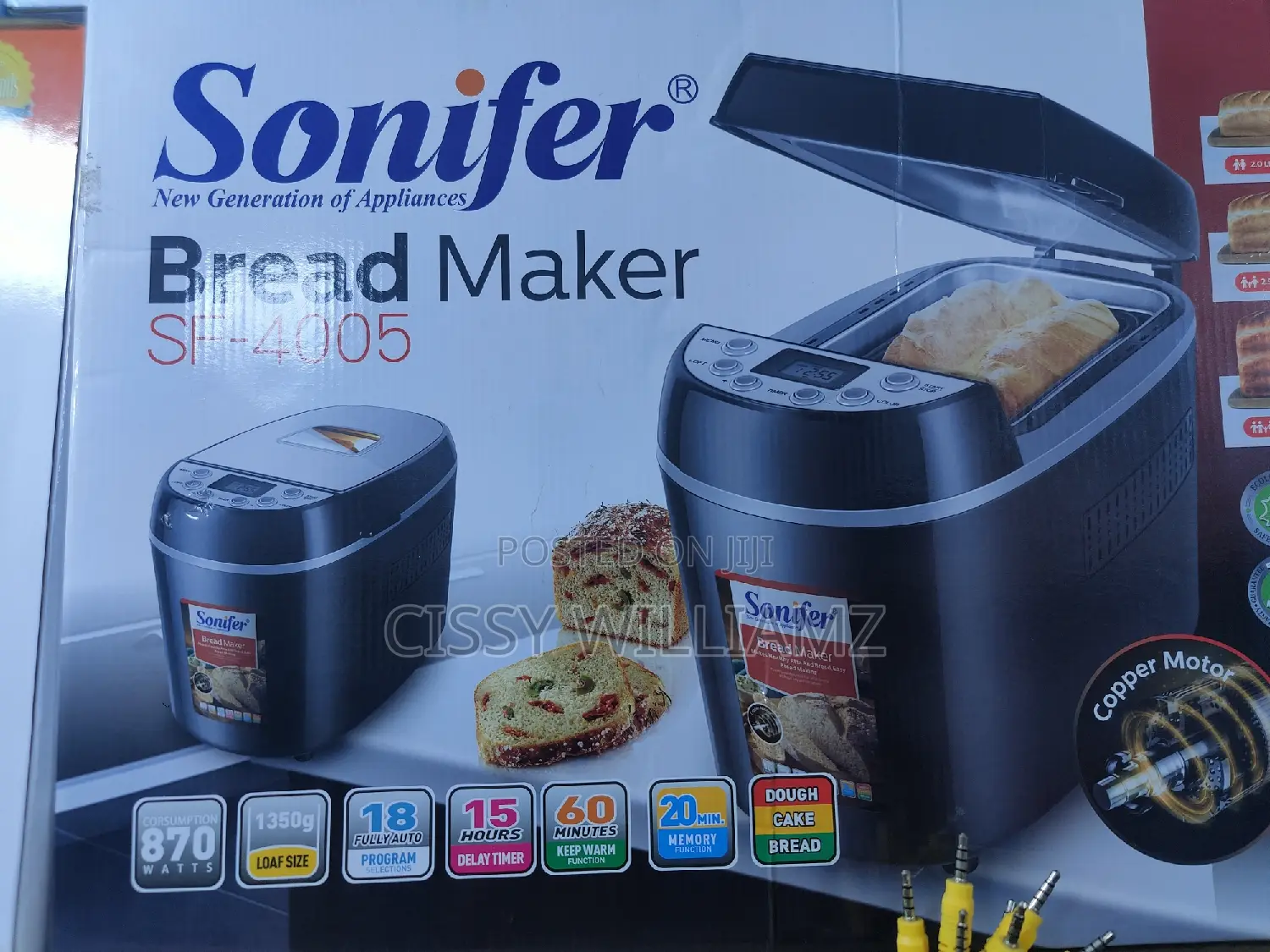 Sonifer Automatic Digital Bread Maker/Electric Bread Maker