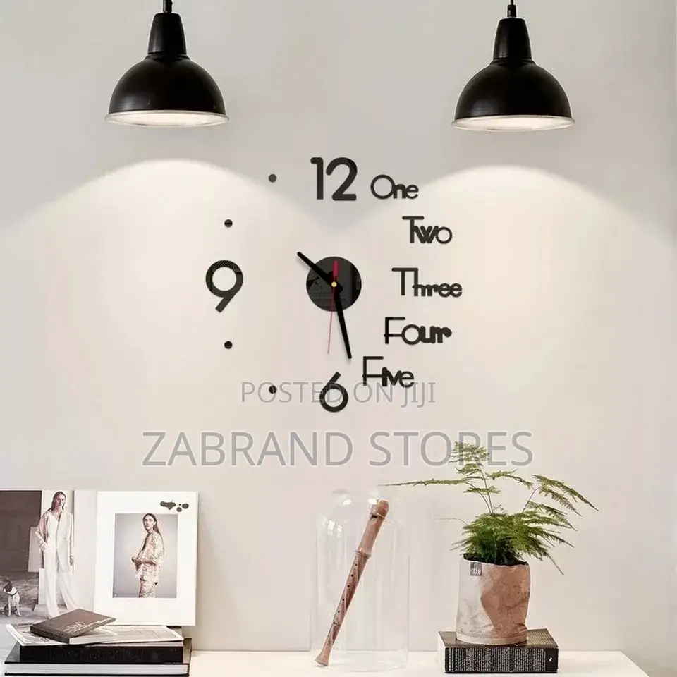 Digital 3D Digital Sticker Wall Clock DIY