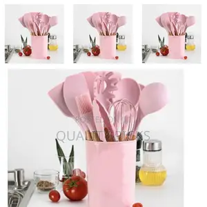 Wooden Hand Silicone Utensils