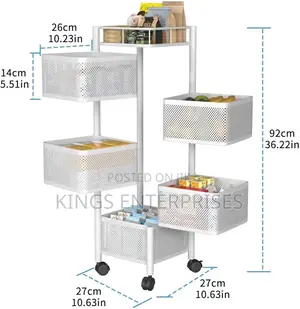 Rotating Movable Kitchen Rack