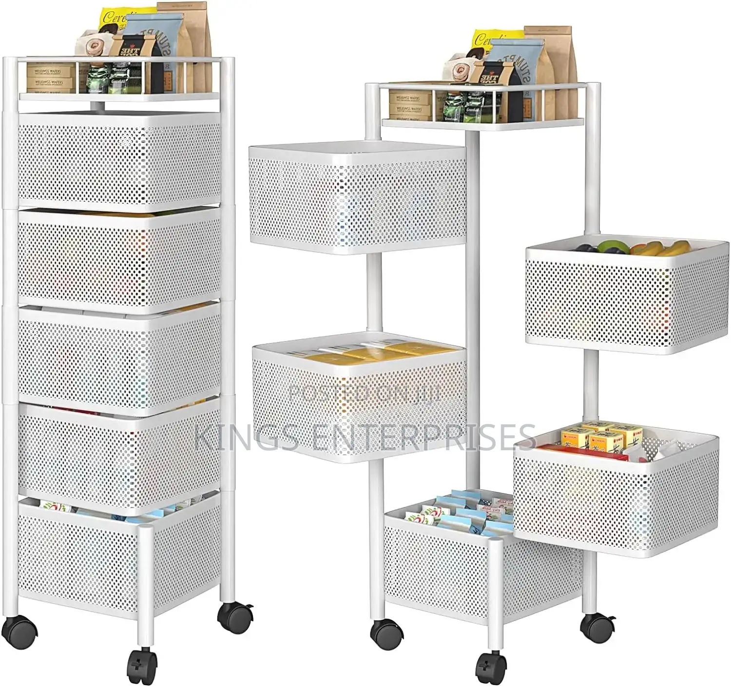 Rotating Movable Kitchen Rack