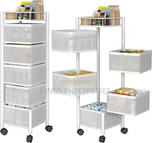 Rotating Movable Kitchen Rack