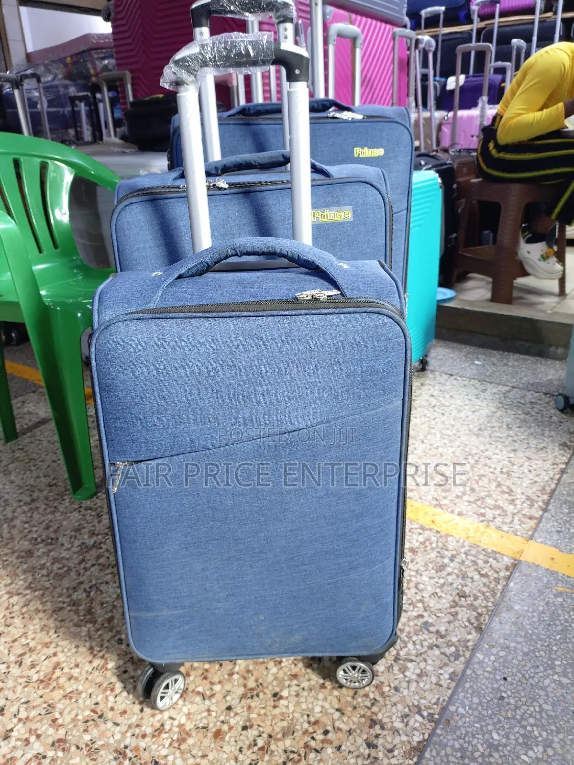 Cloth Suitcases in Full Set