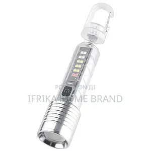 Mini Camping Flashlight Super Bright Zoom Rechargeable Torch