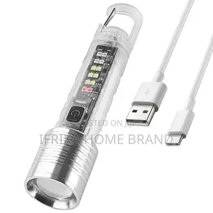 Photo - Mini Camping Flashlight Super Bright Zoom Rechargeable Torch