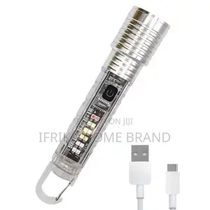 Mini Camping Flashlight Super Bright Zoom Rechargeable Torch