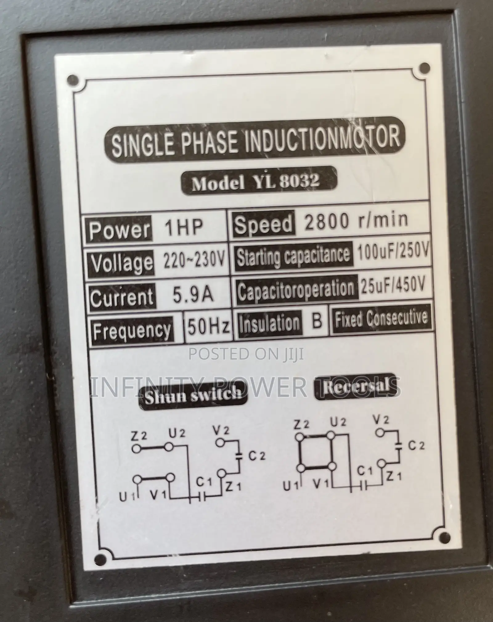Single Phase Compressor 50l, 1hp