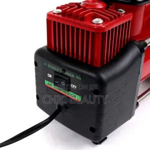 Portable 12V Air Compressor Car Tyre Dual Cylinder Inflator
