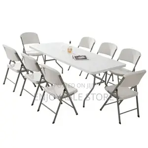 Dining Chairs and Foldable Table Brand New Set