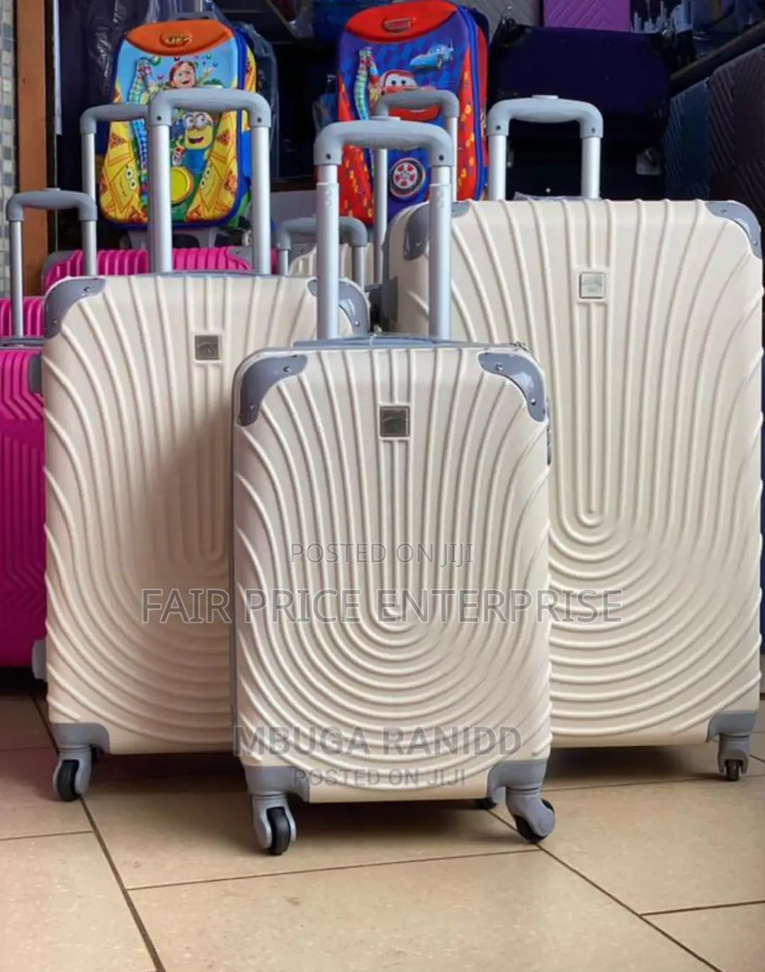 VIP Rubber Plastic Suitcases in Full Set