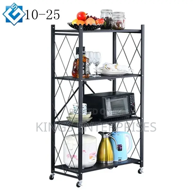 4-tier Foldable Kitchen Rack