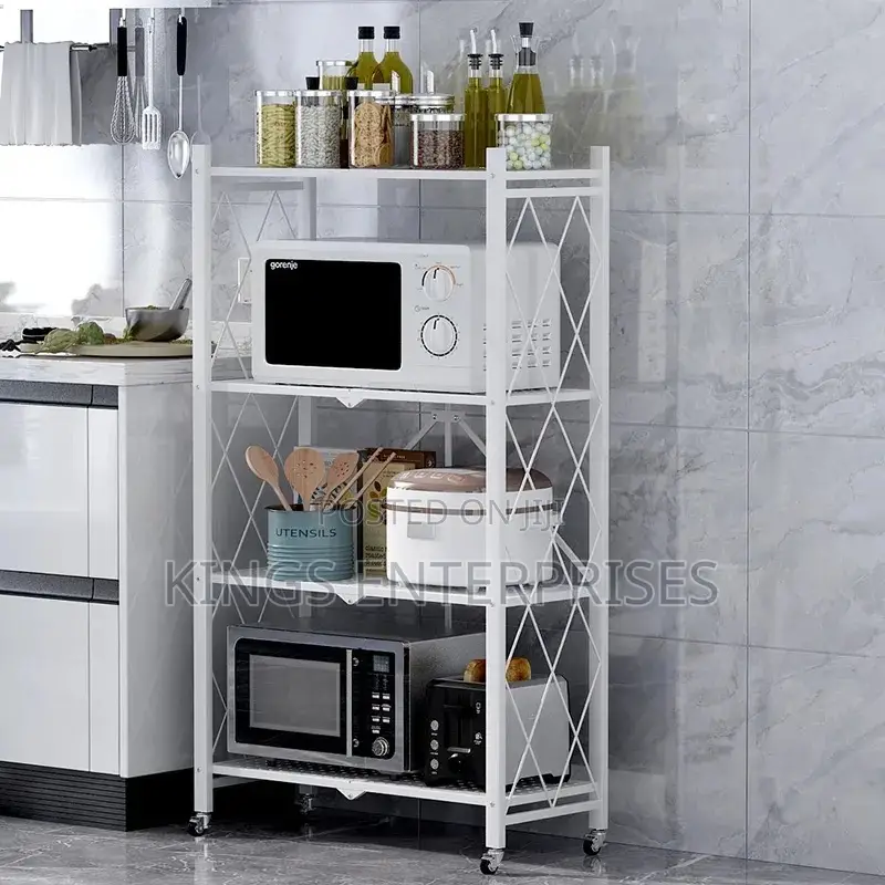 4-tier Foldable Kitchen Rack