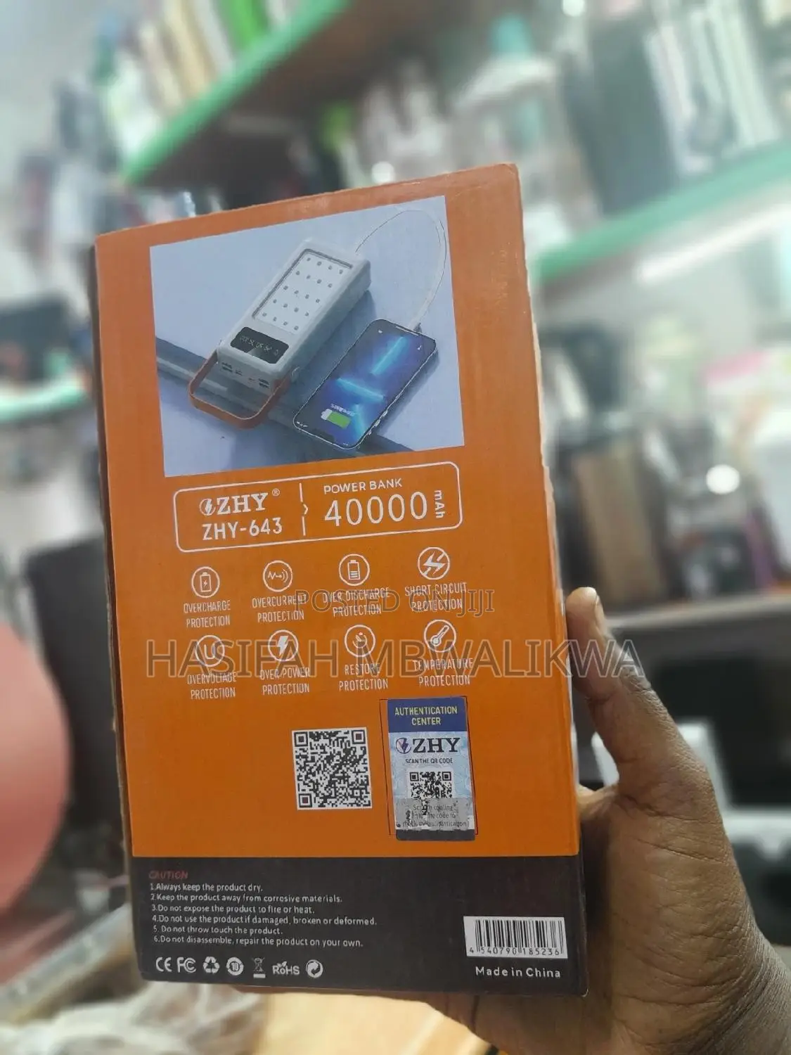 ZHY Fast Charging Power Bank 40000mah With 4 Cables