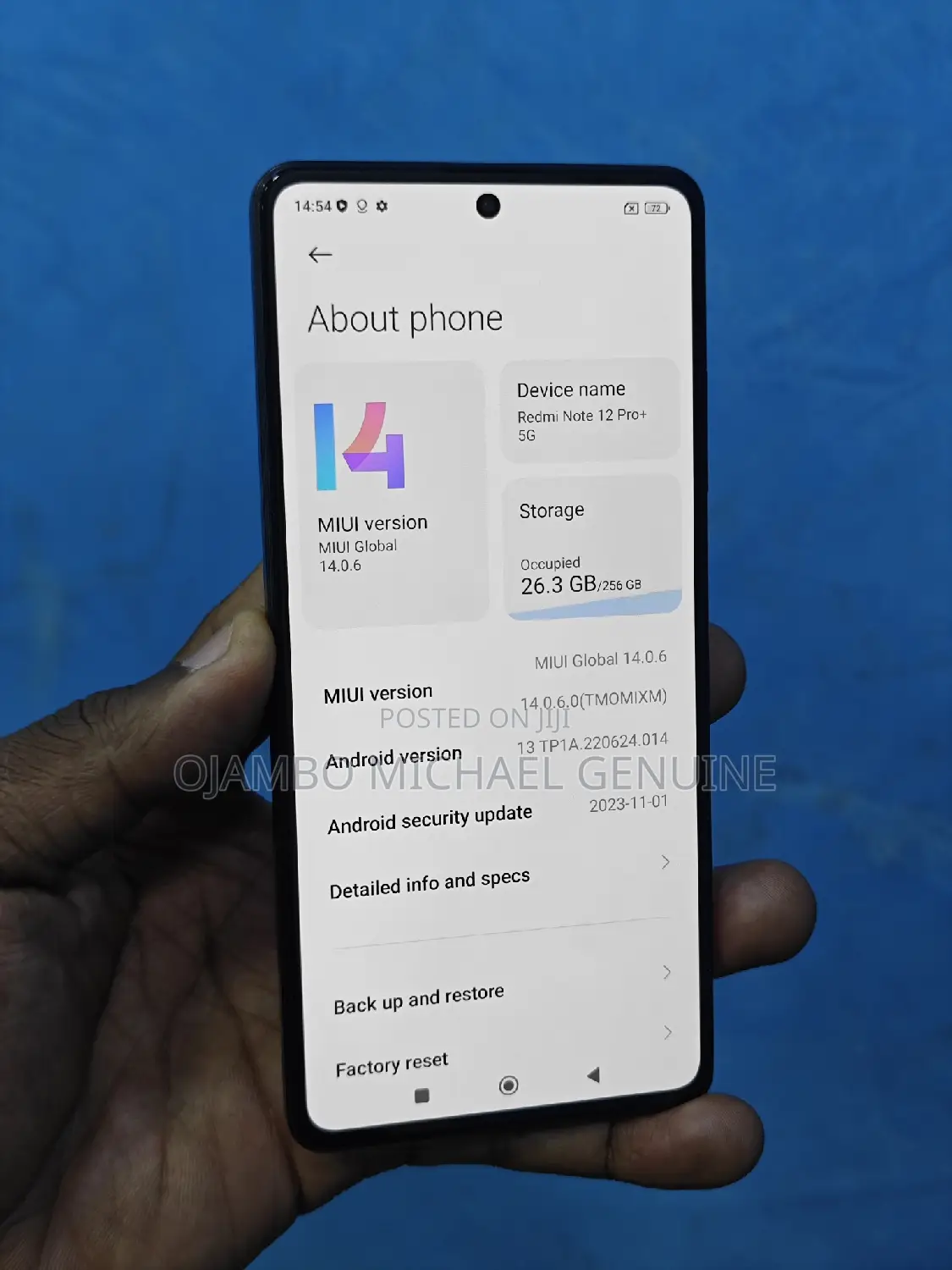 Xiaomi Redmi Note 12 Pro+ 5G 256 GB Black