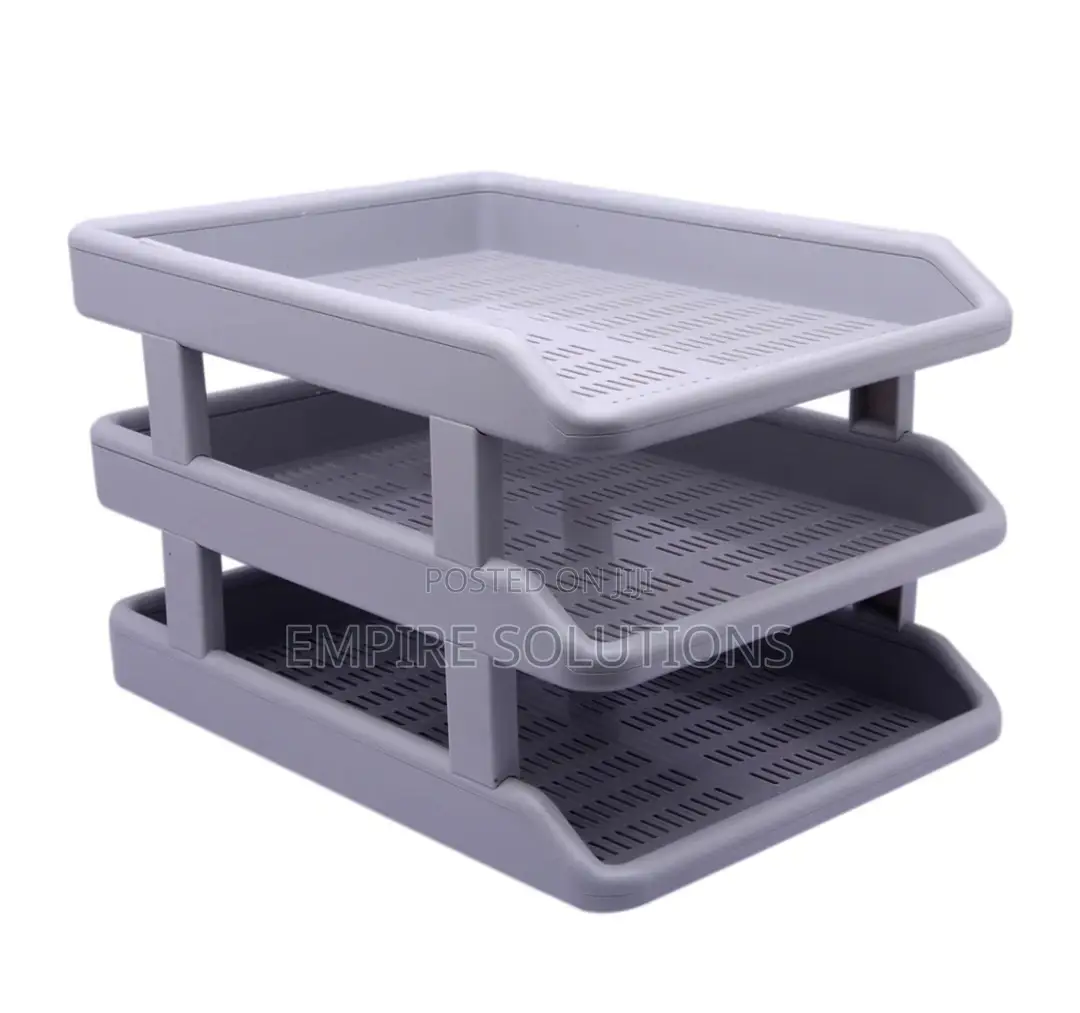 Deluxe File / Document Tray 1739/S, Set Of 3, Plastic