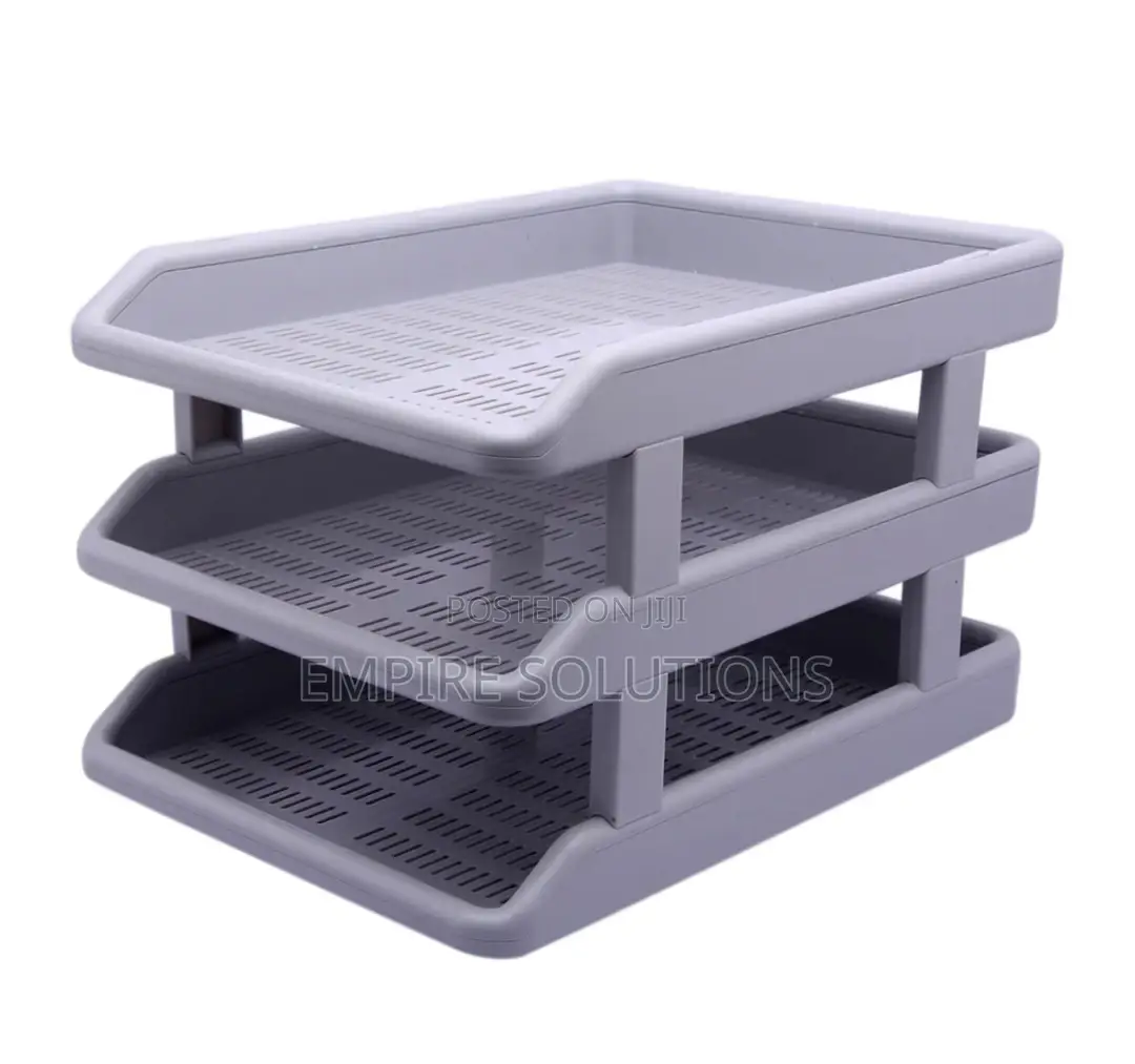 Deluxe File / Document Tray 1739/S, Set Of 3, Plastic