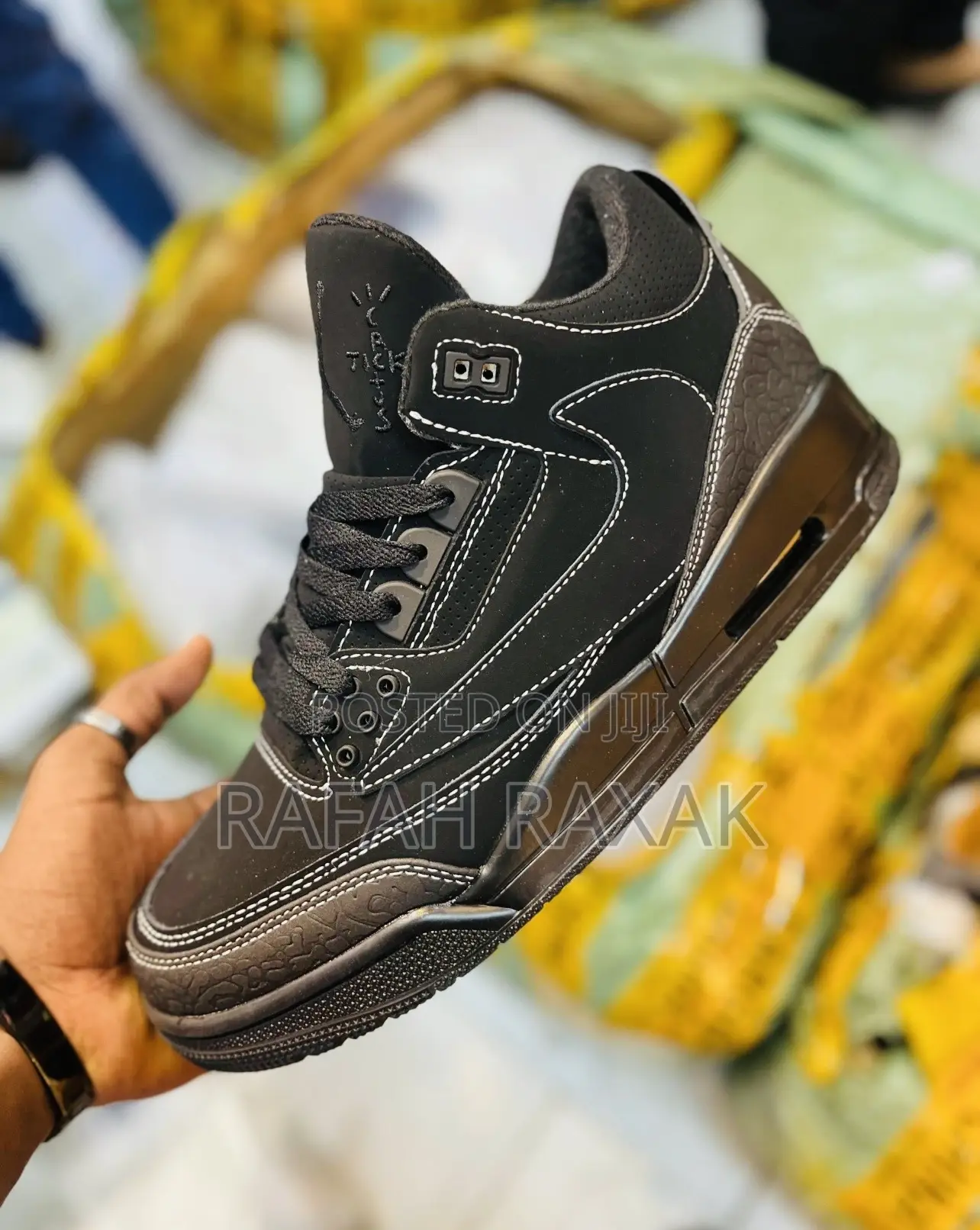 Original Jordan 3 Retro Black X Travis Scott Cactus Jack