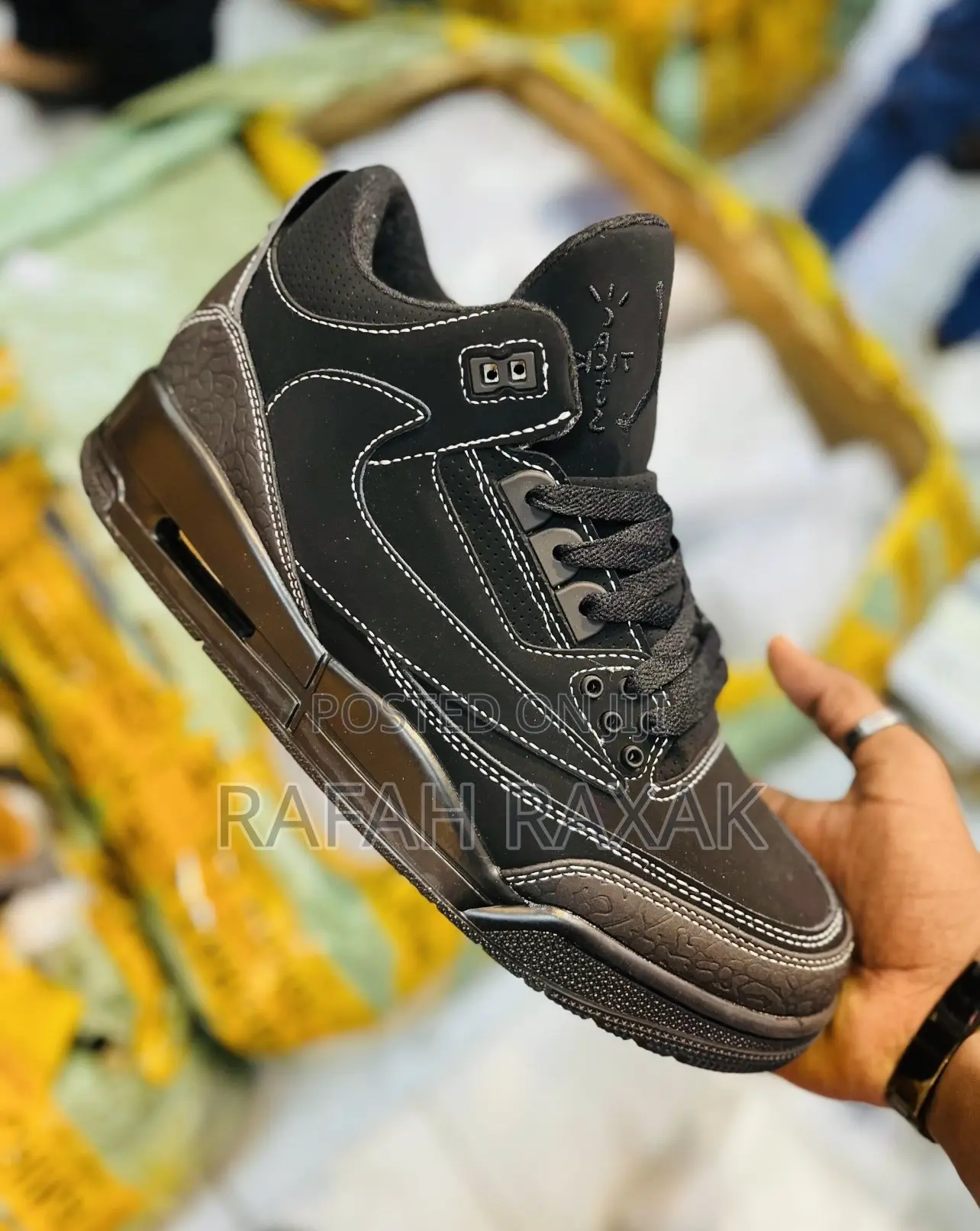 Original Jordan 3 Retro Black X Travis Scott Cactus Jack