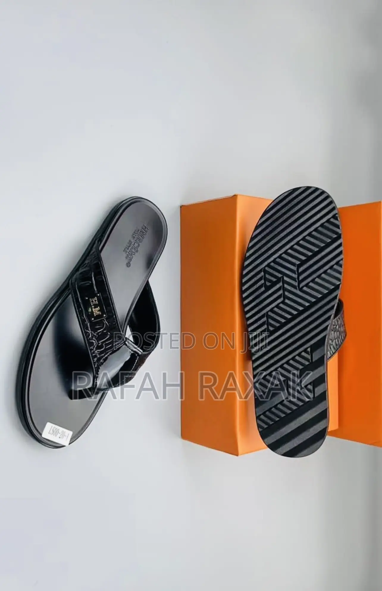 Original Classic Men’S Hermes Leather Sandals