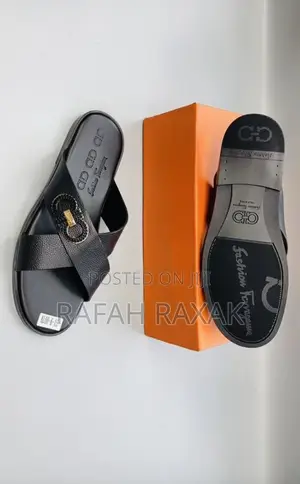 Original Men’S Fashion Ferragamo Cross Leather Sandals