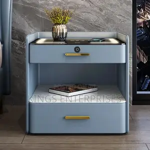 Smart Bedside Table With Wireless Charging