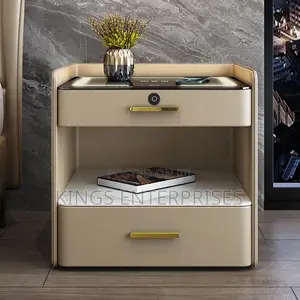 Smart Bedside Table With Wireless Charging