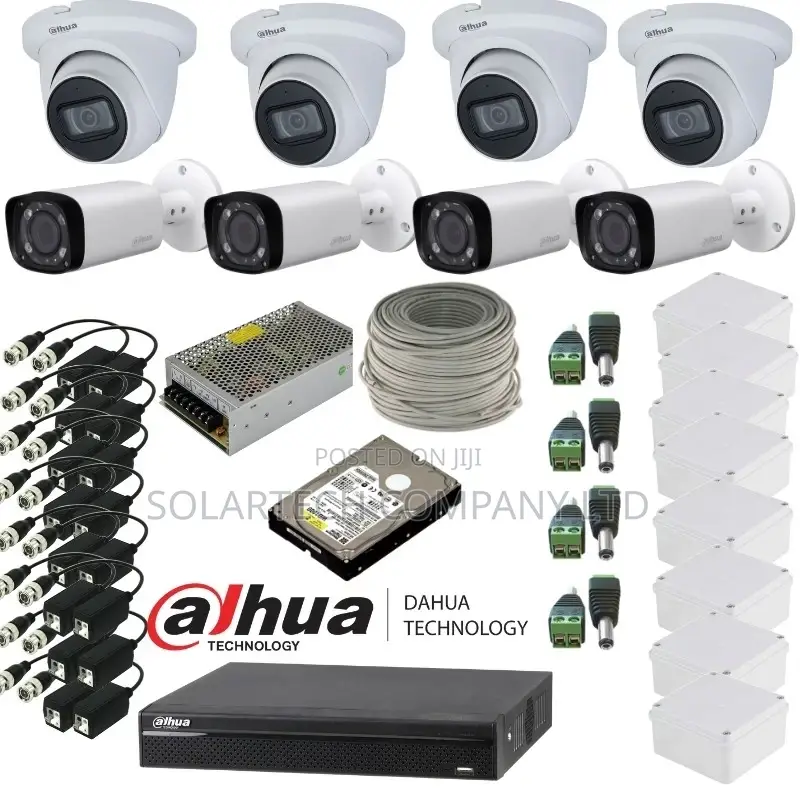 8 Channel CCTV Camera Kit Vis