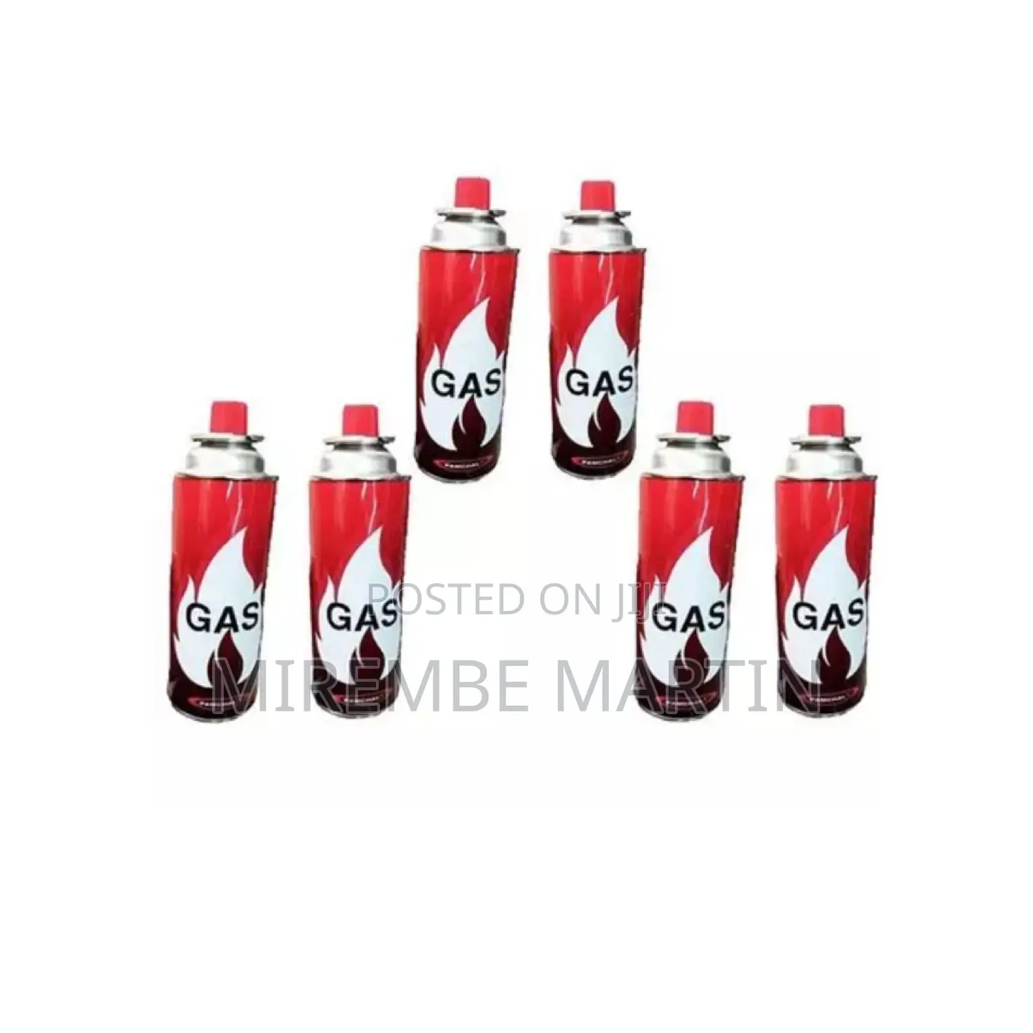 6pcs 40g Butane Gas Canisters.