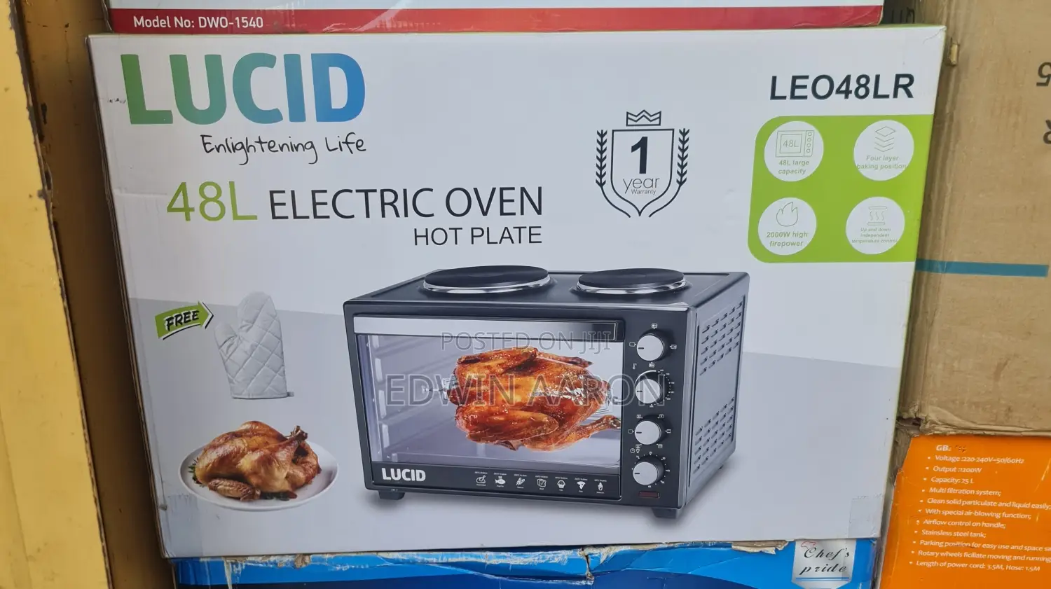 Lucid 48L Electric Oven