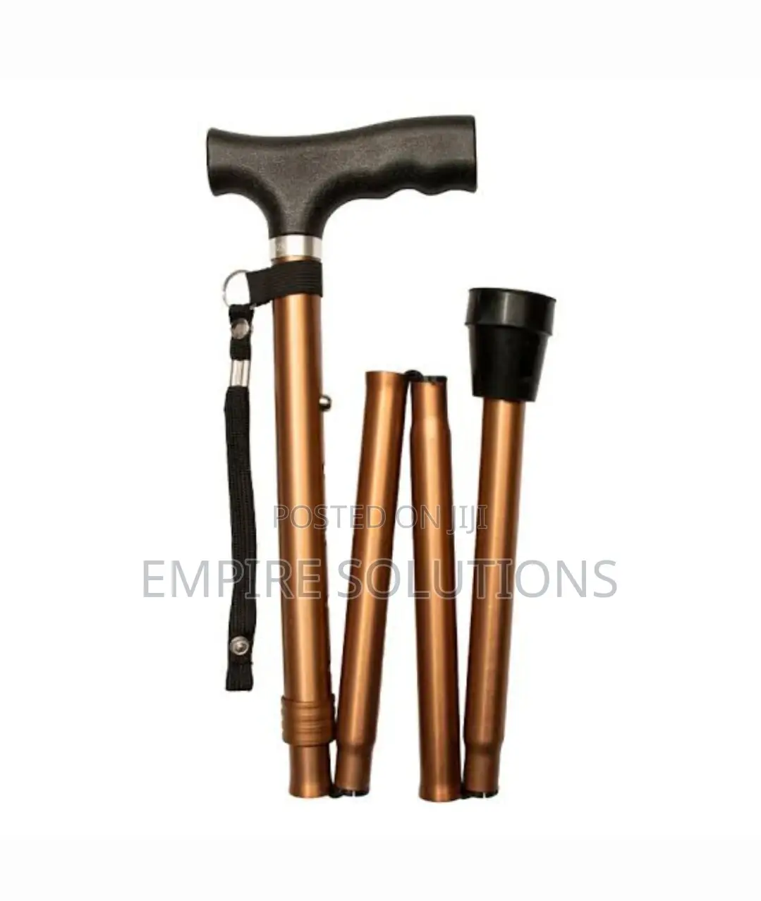 Genuine Foldable Walking Stick Brown