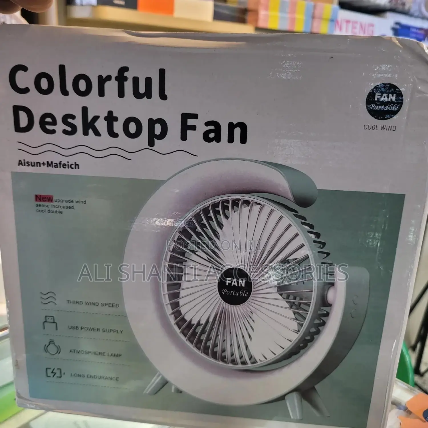 Table Fan/Portable Office Fan/Colorful Office Fan/ Desk Fan
