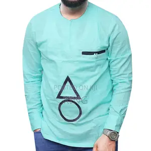 Green Kitengi Shirt. African Wear. New