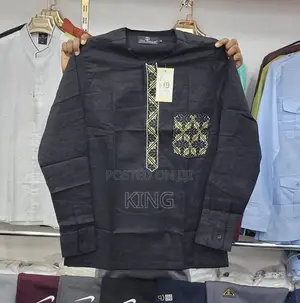Photo - Kitengi New Black Shirt. African Wear
