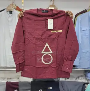 Men Kitengi Shirt New Maroon