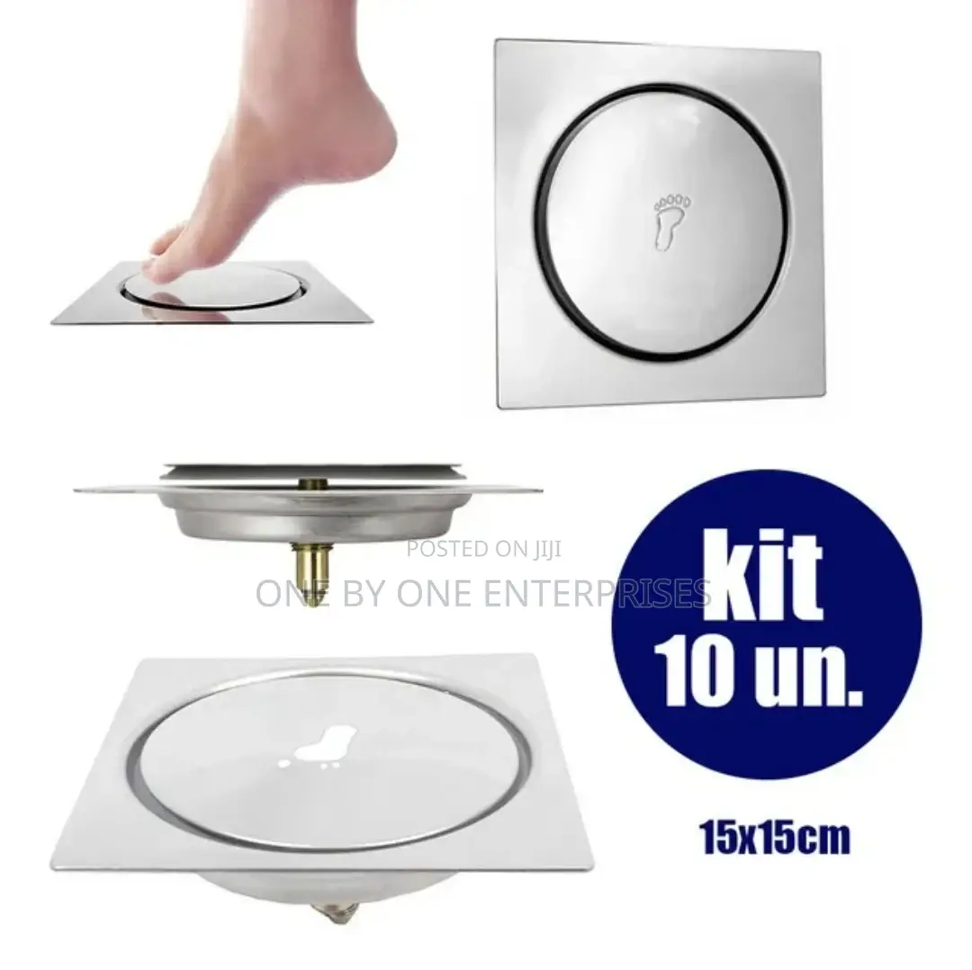 Smart Floor Drain Pop Up Click Bathroom Stainless Steel