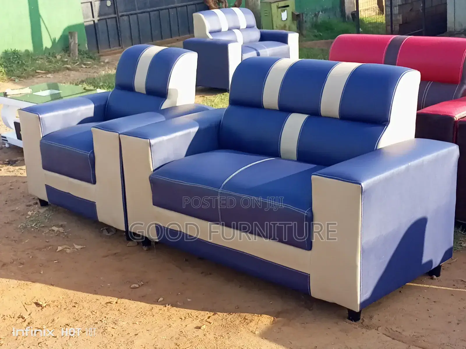 Executive Leather Five Seater Sofa Set