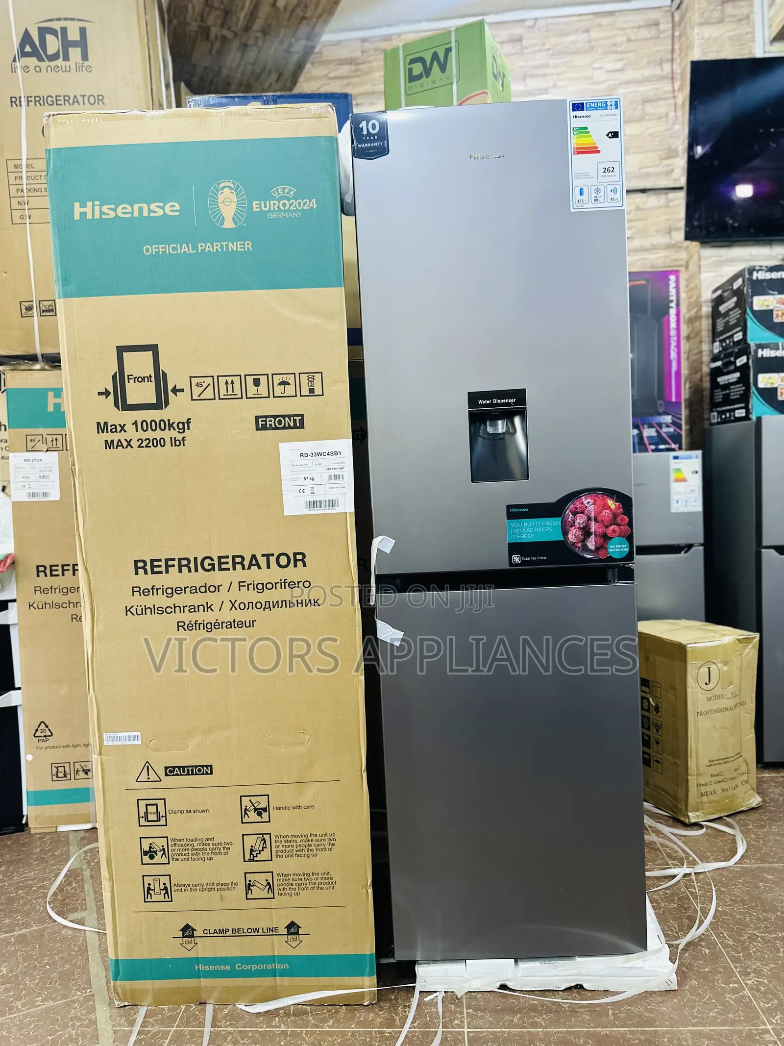 Hisense 330 Liters Double Door Frost Free Refrigerator