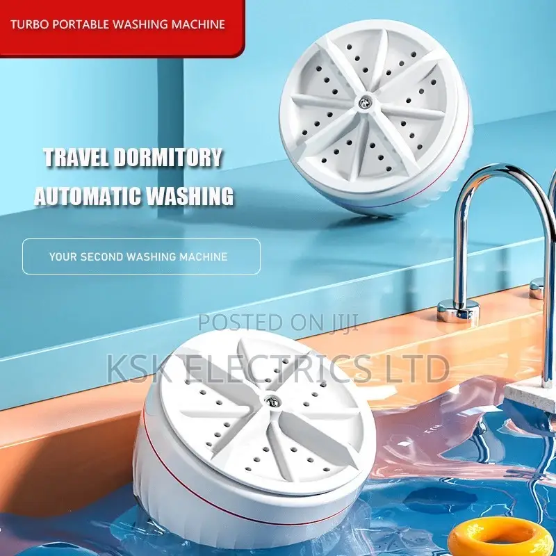 Mini Washing Machine USB Ultrasonic Rotating Turbine Washing