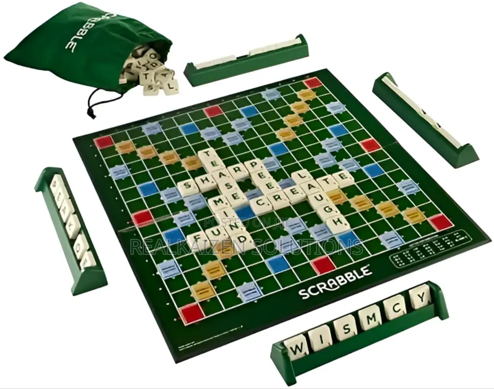 SCRABBLE Word Letters Board Game| All Ages for 2-4 Players