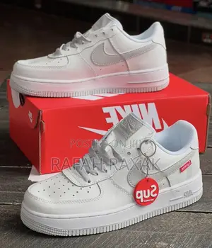 Original Unisex White Nike Air Force 1 Low Supreme