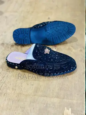 Original Men’S Luxury Versace Italian Stoned Half Shoes