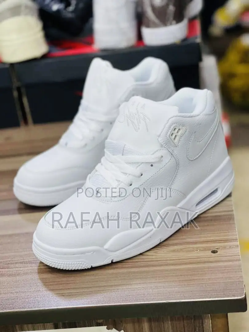 Original Nike Air Jordan Flight Legacy Triple White Sneakers