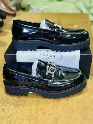 Original Men’S Classic Luxury Prada Shinny Loafers