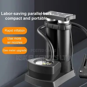 Bike Air Pump Bike Pump Foot-Activated Bicycle Tire Pump