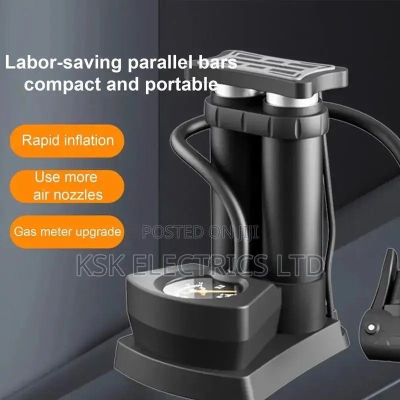 Bike Air Pump Bike Pump Foot-Activated Bicycle Tire Pump