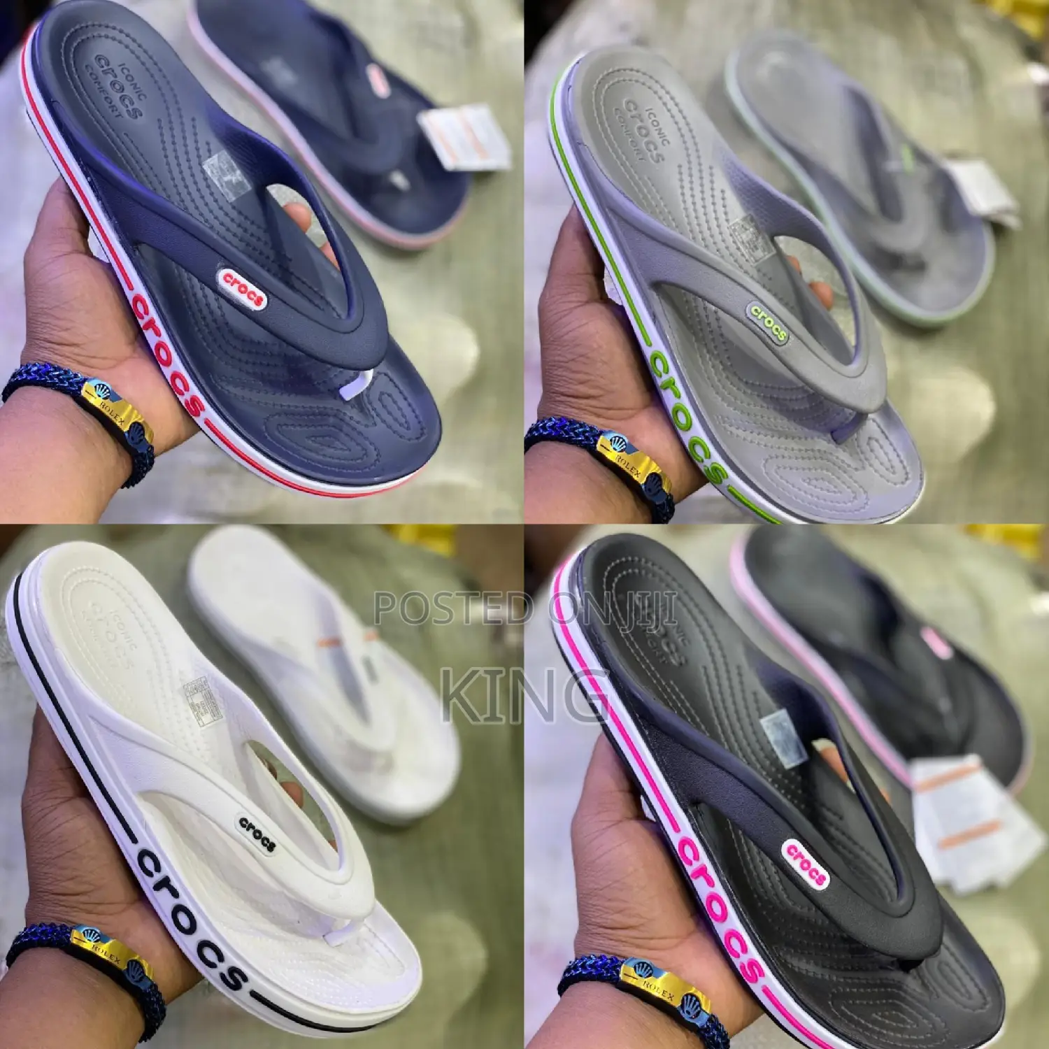 Flip Flops Crocs Sandals. Original. Kids and Adults