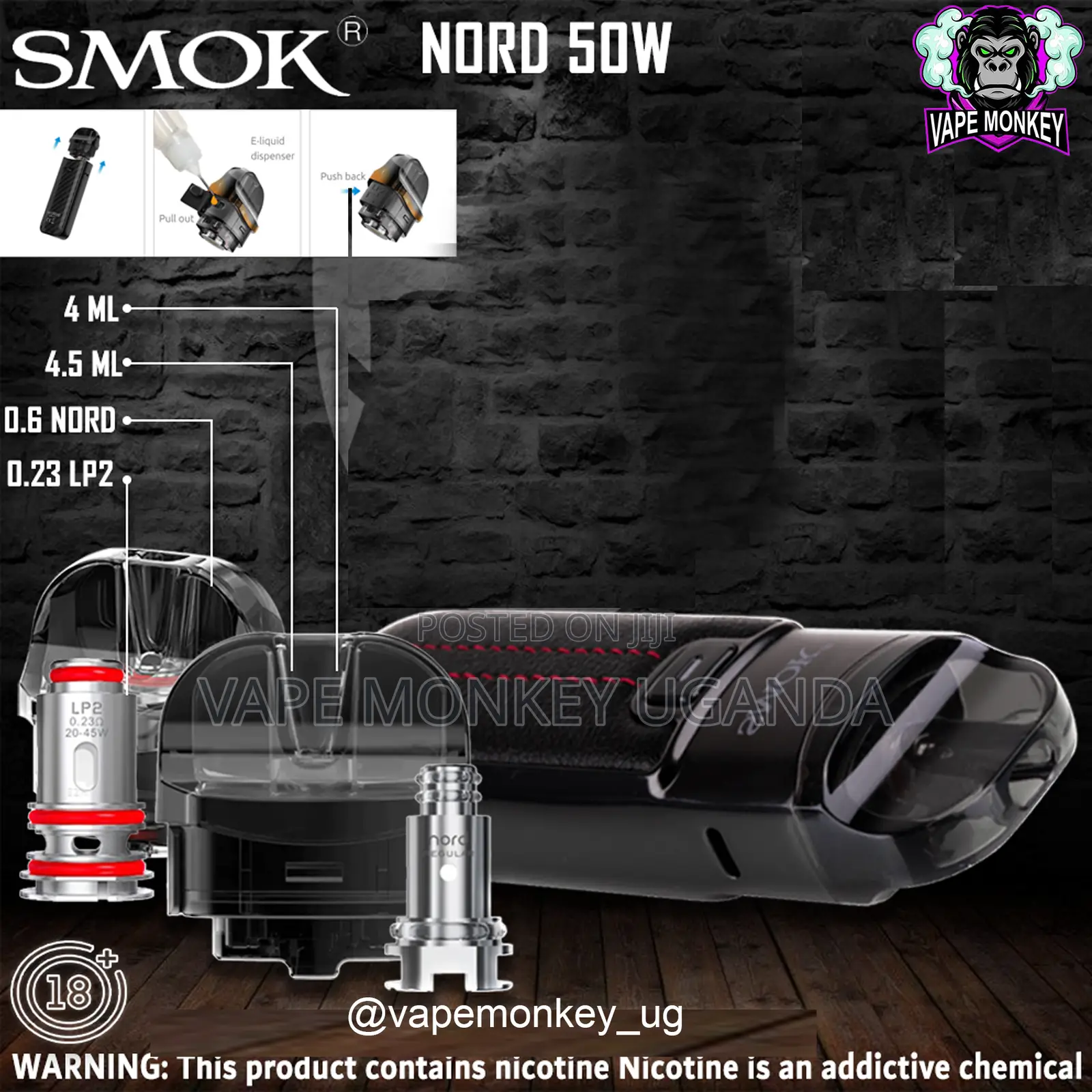 Smok Nord 50w Kit 1800mah