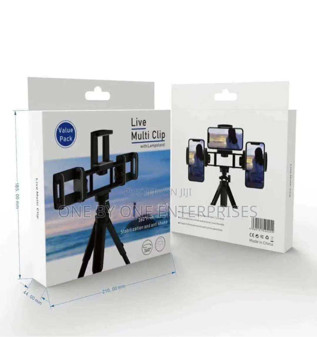 Live Multi Clip Stand 3in1 360 Rotation Anti Shake