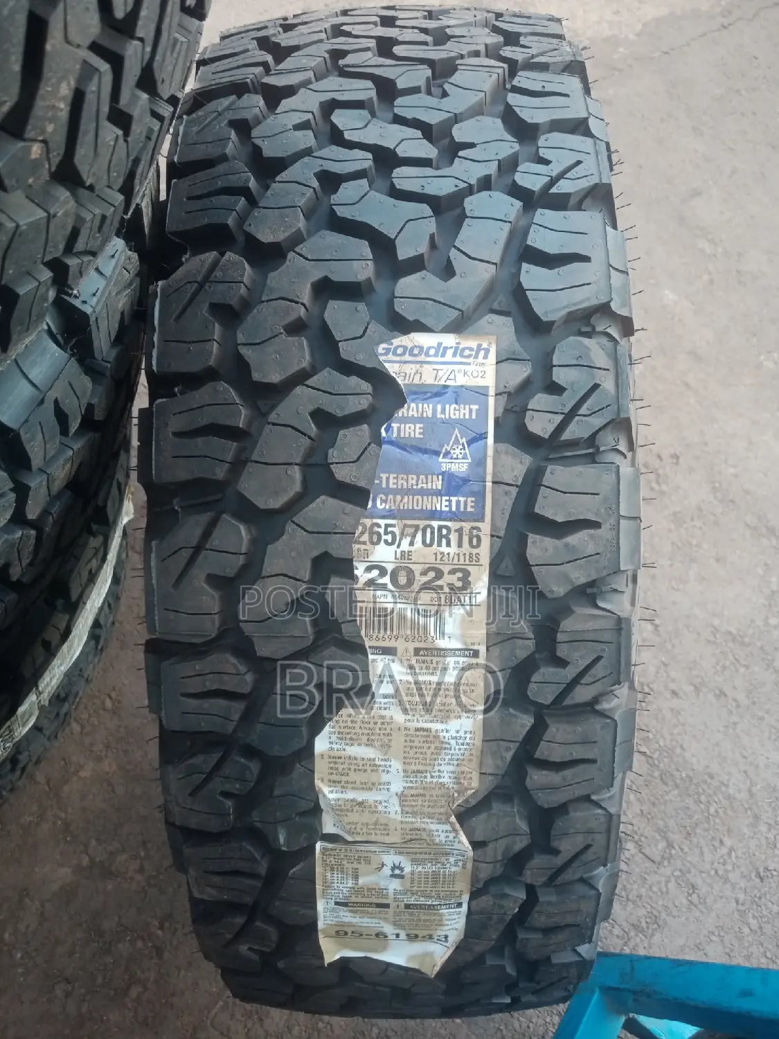 265/70r16 Bf Goodrich for Land Cruiser.