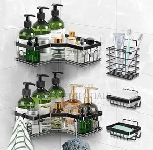 5 Pack Triangle Shower Shelves Bathroom Organizer